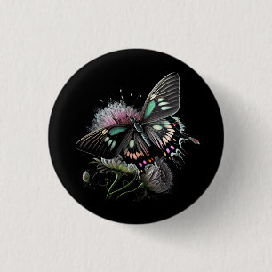 Macaron Rond 2,50 Cm fleur-papillon