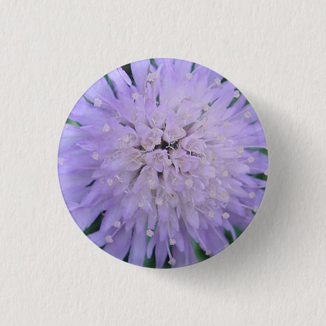 Macaron Rond 2,50 Cm Fleur violette (Devant)