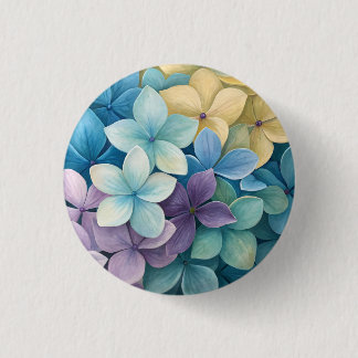 Macaron Rond 2,50 Cm Fleurs colorées naturelles