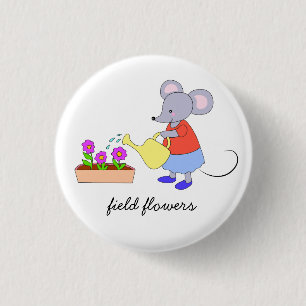Macaron Rond 2,50 Cm fleurs des champs