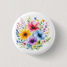 Fleurs sauvages peintes à l'aquarelle