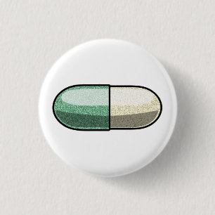 Macaron Rond 2,50 Cm Fluoxétine pailletée