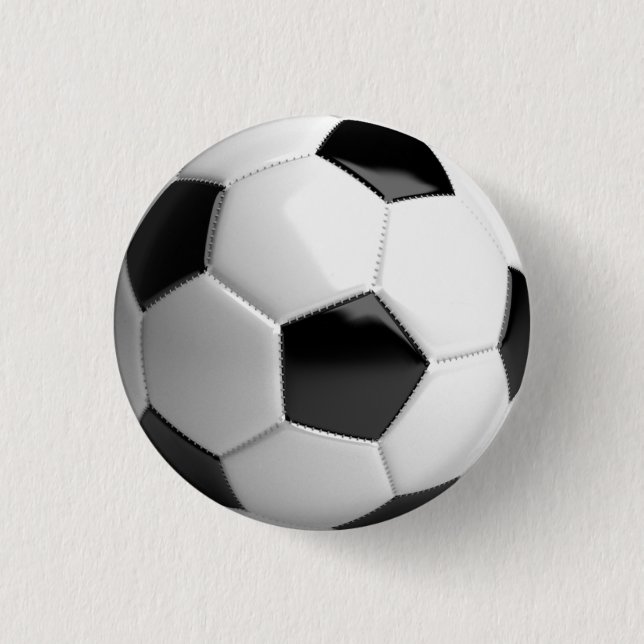 Macaron Rond 2,50 Cm Football de balle de football (Devant)