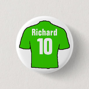 Macaron Rond 2,50 Cm Football Shirt Design pour Personnaliser.