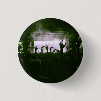Macaron Rond 2,50 Cm Foule et scène - Vert citron