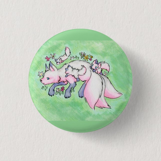 Macaron Rond 2,50 Cm Fox (Devant)