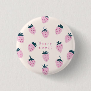 Macaron Rond 2,50 Cm Fraises rose