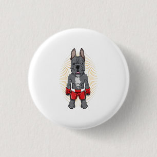 Macaron Rond 2,50 Cm French Bulldog Fighter - Mama Gift