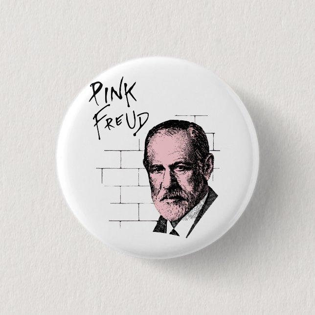 Macaron Rond 2,50 Cm Freud rose Sigmund Freud (Devant)