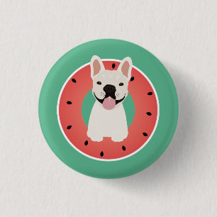 Macaron Rond 2,50 Cm Fruit de pastèque français de Bulldog