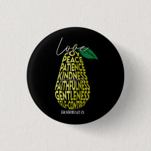 Macaron Rond 2,50 Cm Fruit Of Spirit Love Joy Peace Patience Kindness G