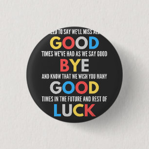 Macaron Rond 2,50 Cm Funny Going Away Farewell