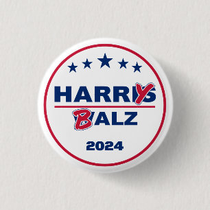 Macaron Rond 2,50 Cm Funny Harris Walz 2024 Harry Balz 2024