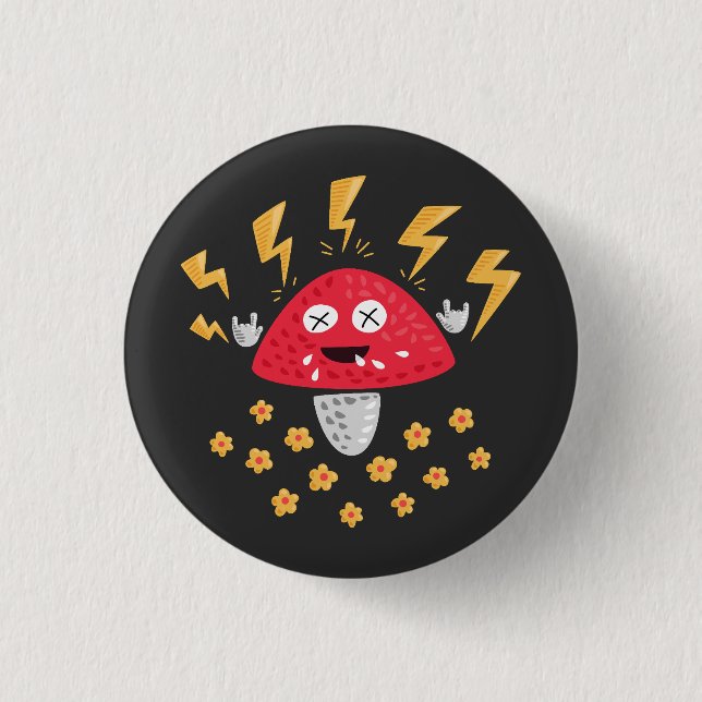 Macaron Rond 2,50 Cm Funny Lourd Champion Métal (Devant)