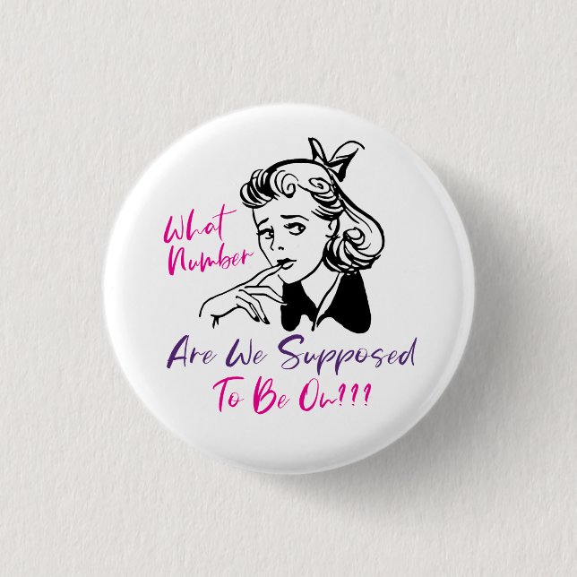Macaron Rond 2,50 Cm Funny Pink noir Bunco (Devant)