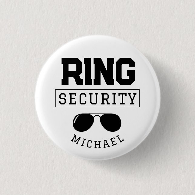 Macaron Rond 2,50 Cm Funny Ring Sécurité Mariage Favor Enfant (Devant)