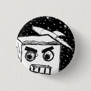 Macaron Rond 2,50 Cm Furies Fast KARL le Robot, avec roquette dans l'es