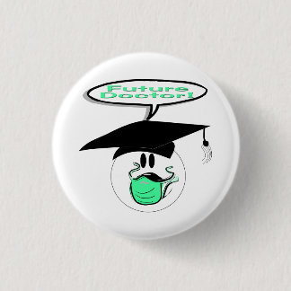Macaron Rond 2,50 Cm Futur docteur Graduations