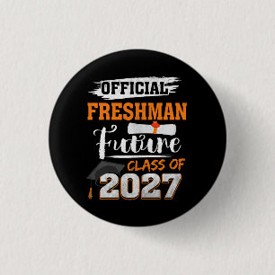 Macaron Rond 2,50 Cm Futur Freshman Officiel Classe 2027 Premier Jour D
