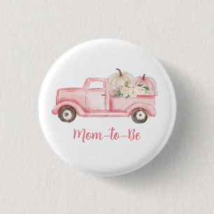 Macaron Rond 2,50 Cm Future maman à la baby shower pour petite citrouil