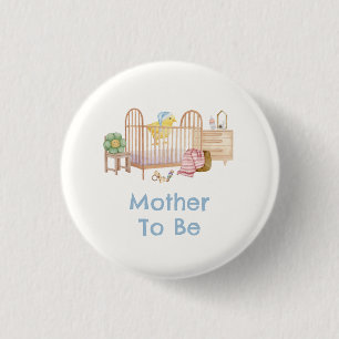 Macaron Rond 2,50 Cm Futures Maman Bleu Chambre de Bébé Jouets Poulet B