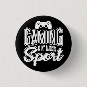 Macaron Rond 2,50 Cm Gamer - Jouer Est Mon Sport Préféré