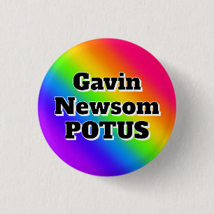 Macaron Rond 2,50 Cm Gavin Newsom POTUS
