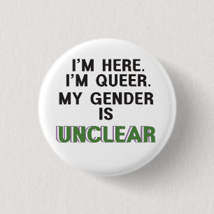 Macaron Rond 2,50 Cm Genderqueer Pride — Bouton