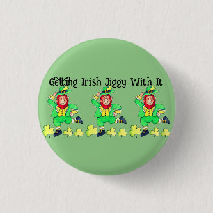Macaron Rond 2,50 Cm Getting Irish Jiggy with It for St. Patrick's Day