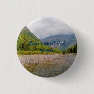 Macaron Rond 2,50 Cm Glacier National Park Montana personnalisable