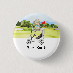 Macaron Rond 2,50 Cm Golf baby shower / Anniversaire / félicitations