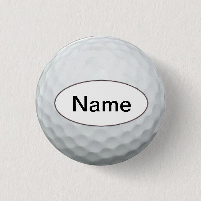 Macaron Rond 2,50 Cm Golf with your name on it (Devant)