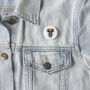 Macaron Rond 2,50 Cm Gorille Américain Moto Biker Vintage Aigle