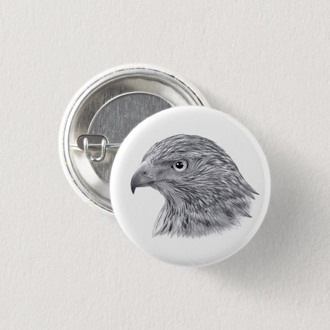Macaron Rond 2,50 Cm Goshawk - Insigne (Devant & derrière)
