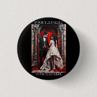 Goth Wedding Couple Quitter l'Eglise
