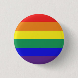 Macaron Rond 2,50 Cm Goupille de drapeau de gay pride