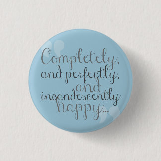 Macaron Rond 2,50 Cm Goupille heureuse pour des fans de Jane Austen