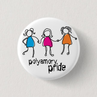 Macaron Rond 2,50 Cm goupille polyamory de fierté