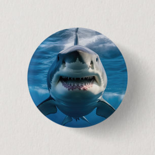 Macaron Rond 2,50 Cm Grand requin blanc