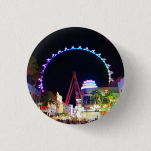 Macaron Rond 2,50 Cm Grande Roue Ferris Las Vegas #6 Bouton