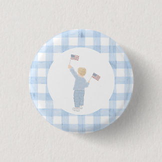 Macaron Rond 2,50 Cm Grandmillennial All American Boy Paper Plate
