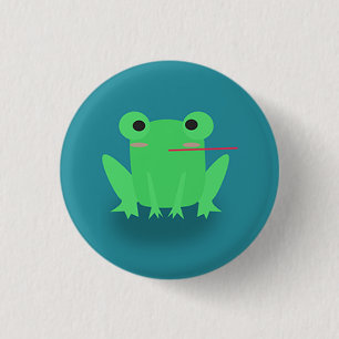 Macaron Rond 2,50 Cm Grenouille mignonne