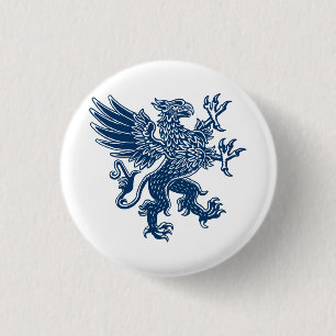 Macaron Rond 2,50 Cm Griffin - Style bleu Indigo