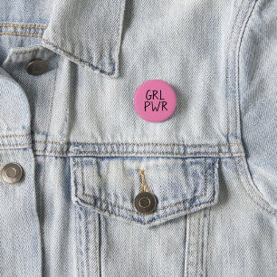 Macaron Rond 2,50 Cm GRL PWR   Insigne