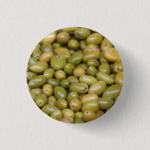 Macaron Rond 2,50 Cm Gros plan sur des olives vertes