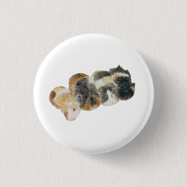 Macaron Rond 2,50 Cm guinea pigs (Devant)