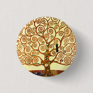 Macaron Rond 2,50 Cm Gustav Klimt L'Arbre de la Vie