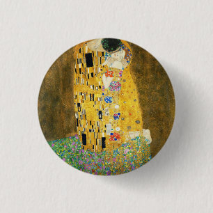 Macaron Rond 2,50 Cm Gustav Klimt The Kiss Vintage