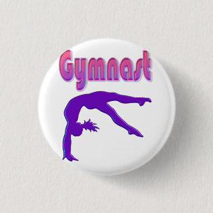 Macaron Rond 2,50 Cm Gymnaste Power Tumbling Purple Metallen