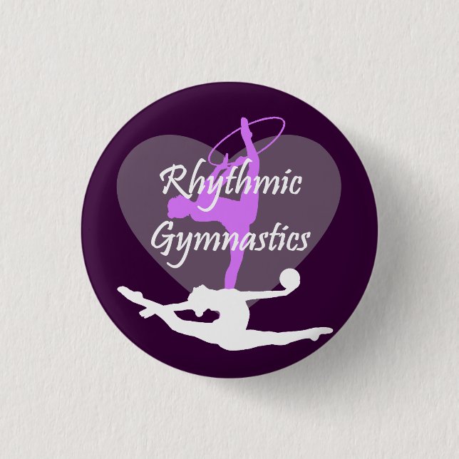 Macaron Rond 2,50 Cm Gymnastique rythmique (Devant)